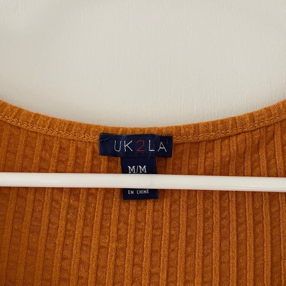 Cropped ribbed t shirt Medium - Picture 3 of 4